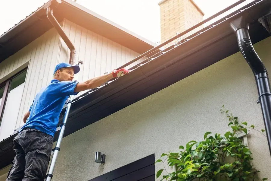 Residential gutter and roofline maintenance